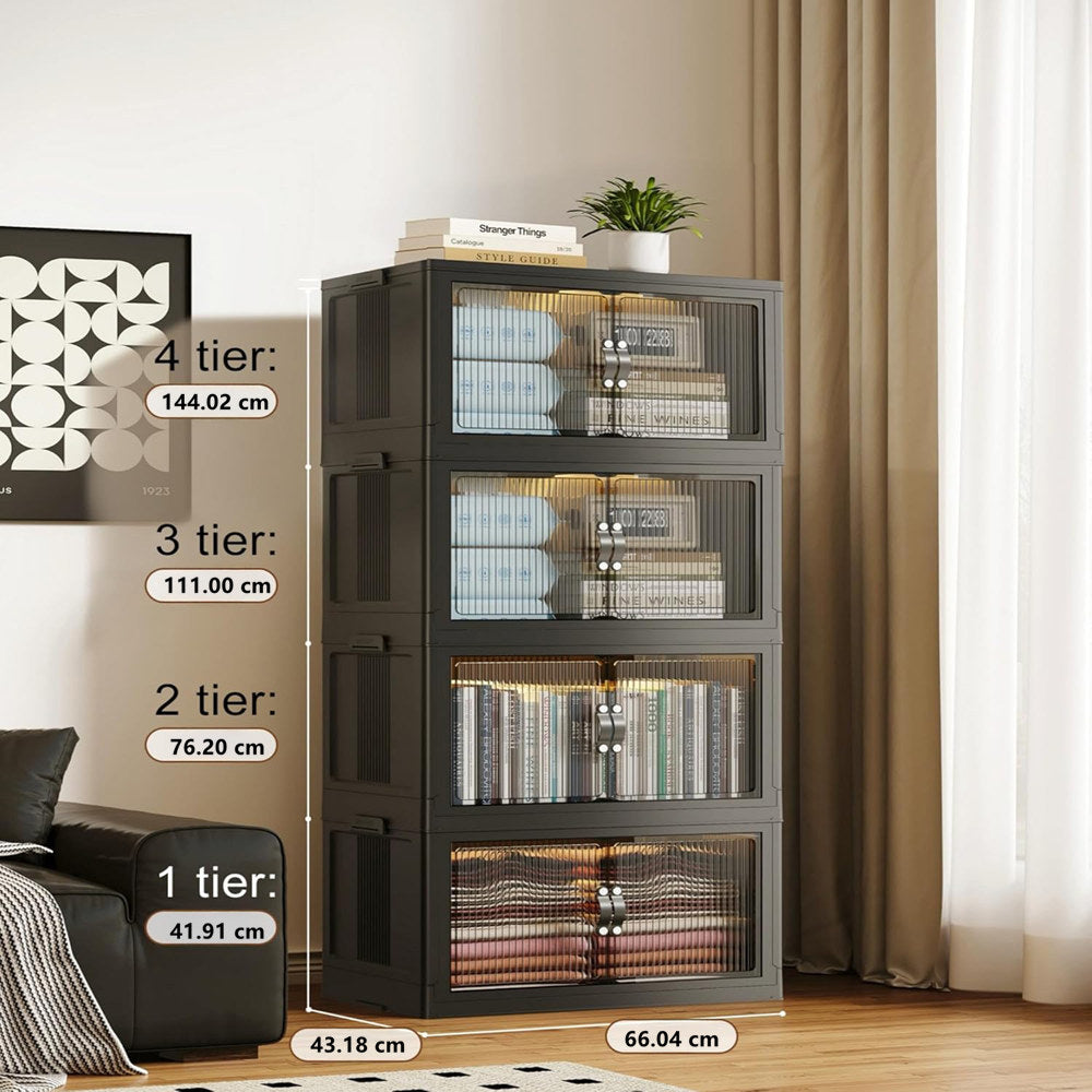 Stackable Folding Storage Bins – Organize Your Space with Ease
