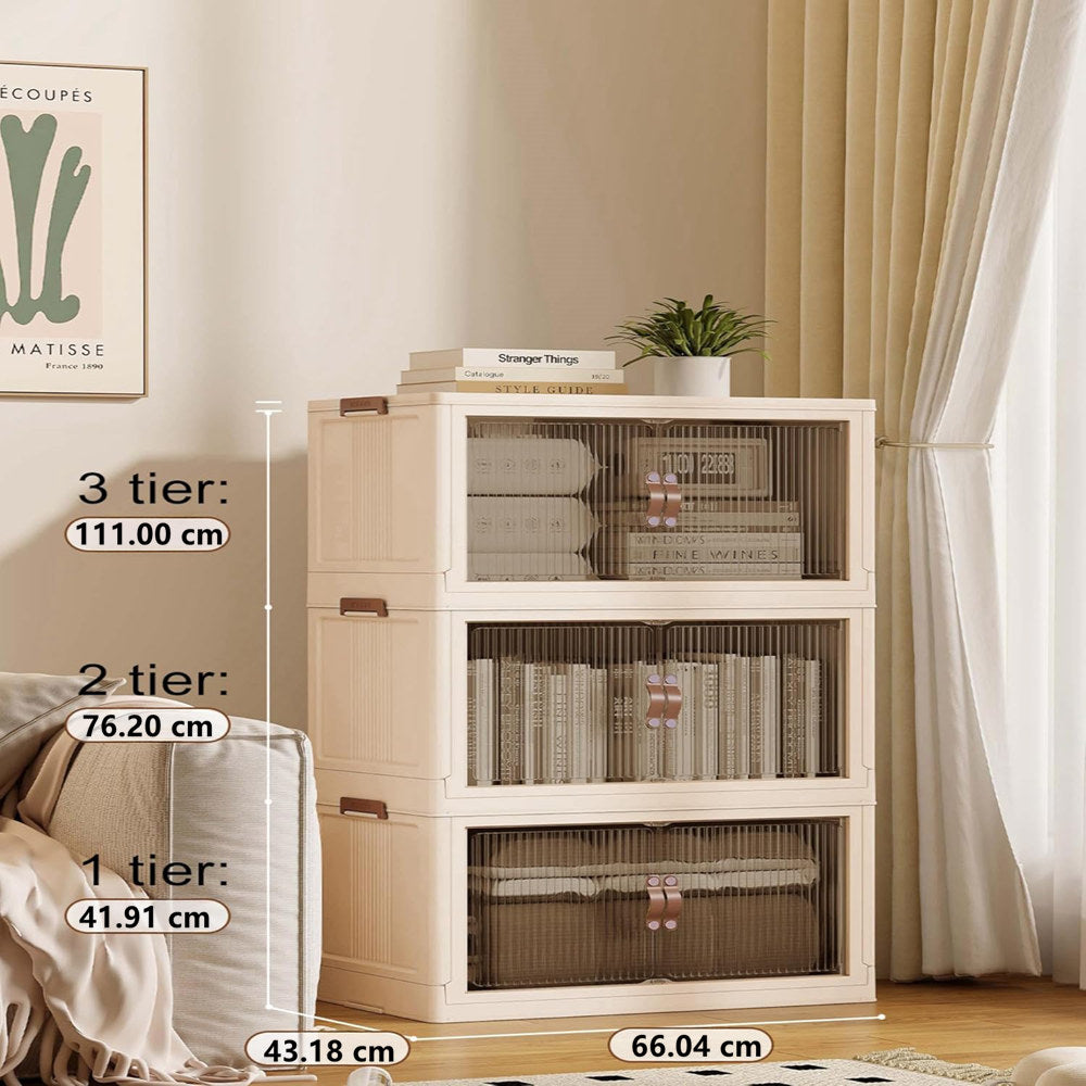 Stackable Folding Storage Bins – Organize Your Space with Ease