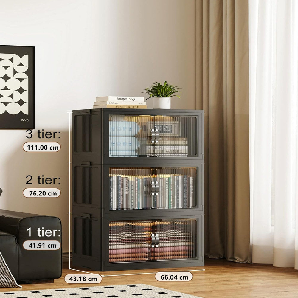 Stackable Folding Storage Bins – Organize Your Space with Ease