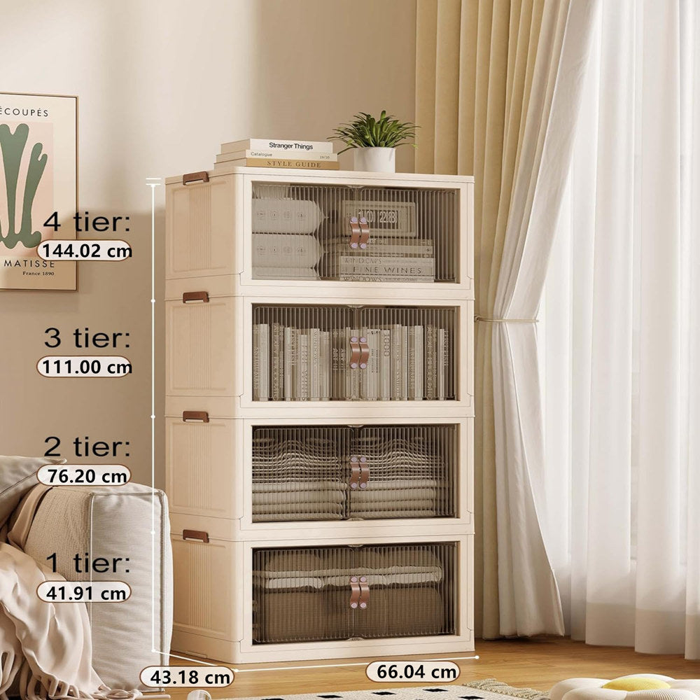 Stackable Folding Storage Bins – Organize Your Space with Ease