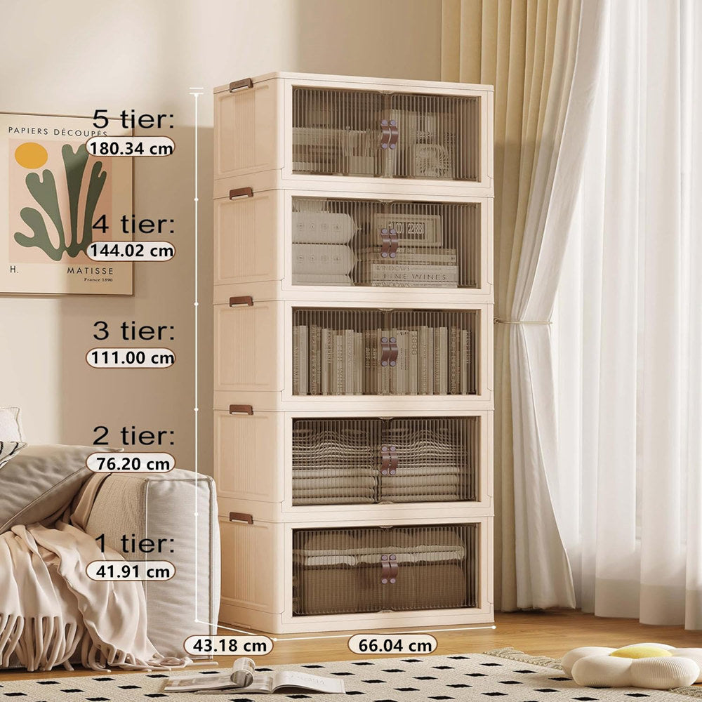 Stackable Folding Storage Bins – Organize Your Space with Ease