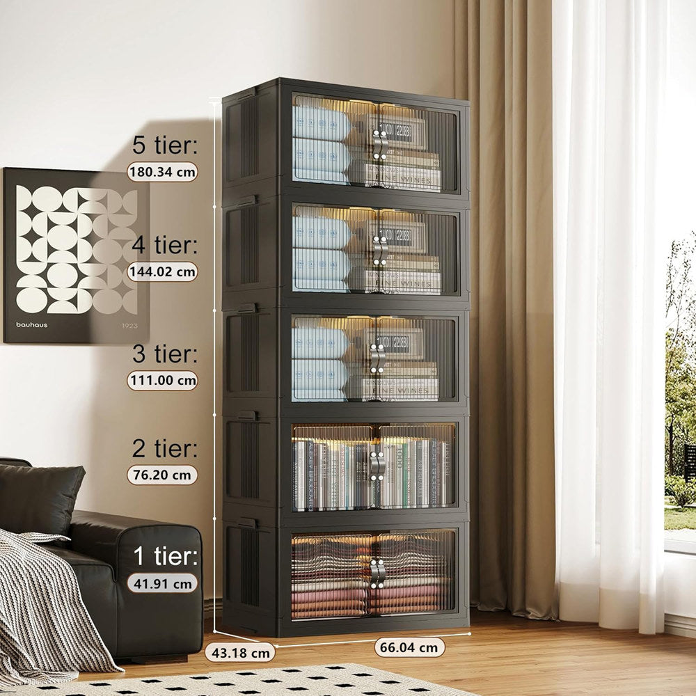 Stackable Folding Storage Bins – Organize Your Space with Ease